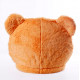 Cabeça Capacete Máscara Urso Pelúcia Luxo Marrom