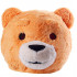 Cabeça Capacete Máscara Urso Pelúcia Luxo Marrom
