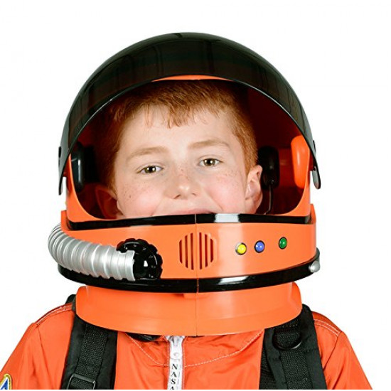 Capacete Astronauta Infantil Laranja