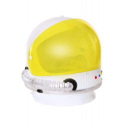 Capacete Astronauta Adulto Luxo Amarelo