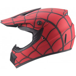 Capacete do Homem Aranha Motoqueiro Motocross