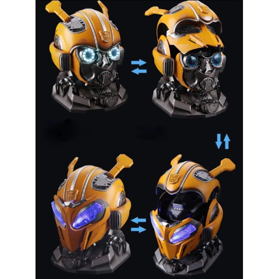 Capacete Máscara Transformers Bumblebee Eletrônico