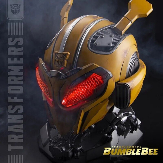 Capacete Máscara Transformers Bumblebee Eletrônico