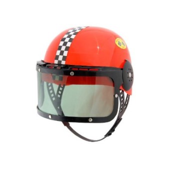 Capacete Piloto de Corrida Hot Wheels Vermelho Luxo Capacete Piloto de Corrida Hot Wheels Vermelho Luxo