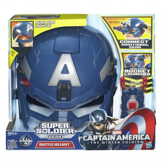 Capitão América Capacete com Luzes Soldado do Inverno