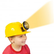 Chapéu Capacete de Engenheiro Construtor Amarelo Infantil Luxo