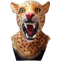 Máscara Pantera Realística Latex Luxo