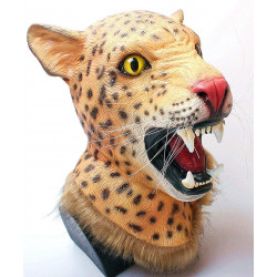 Máscara Pantera Realística Latex Luxo