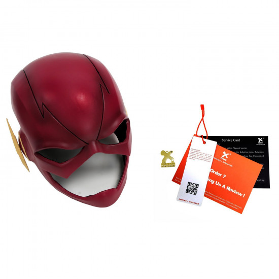 Máscara The Flash Cosplay Luxo Vermelho Máscara The Flash Cosplay Luxo Vermelho