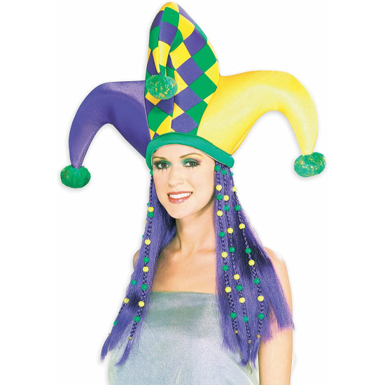 Chapéu Bobo da Corte Colorido Adulto Luxo Chapéu Bobo da Corte Colorido Adulto Luxo