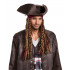 Chapéu com Tranças Jack Sparrow Clássica