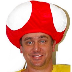 Chapéu Toad Adulto Luxo Chapéu Toad Adulto Luxo