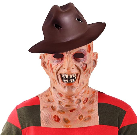 Máscara e Chapéu Freddy Krueger Luxo