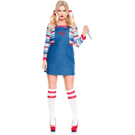 Fantasia Boneco Assassino Chucky Adulto Feminino