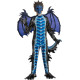 Fantasia Dragão Infantil Azul