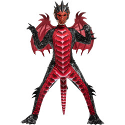 Fantasia Dragão Infantil Vermelho