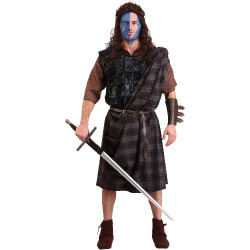 Fantasia Escocês Coração Valente William Wallace Clássica Adulto