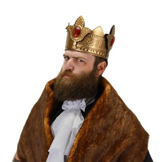 Coroa de Rei com Pedras Dourada