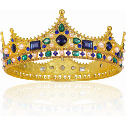 Coroa de Rei Luxo Golden Blue