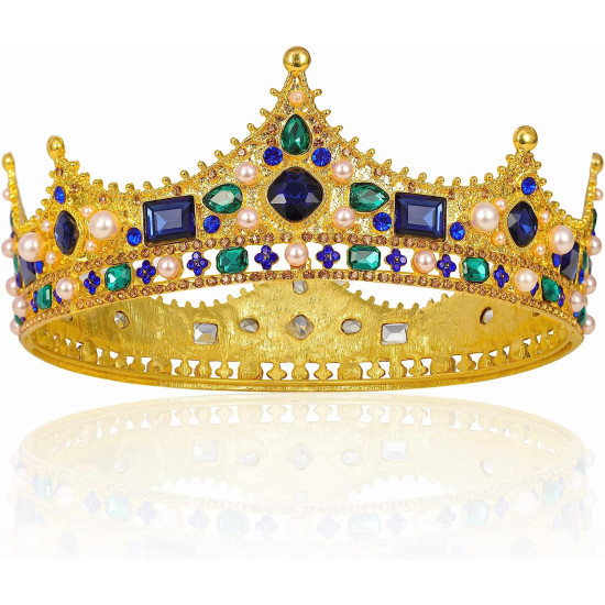 Coroa de Rei Luxo Golden Blue Coroa de Rei Luxo Golden Blue
