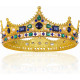 Coroa de Rei Luxo Golden Blue Coroa de Rei Luxo Golden Blue
