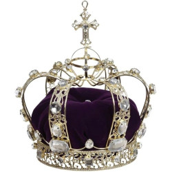 Coroa de Rei Rainha Imperador Luxo