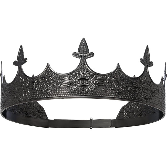 Coroa de Rei Rainha Real Clássica Preta Coroa de Rei Rainha Real Clássica Preta