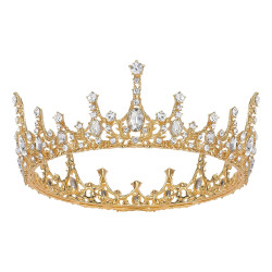 Coroa de Rei Rainha Real Dourada