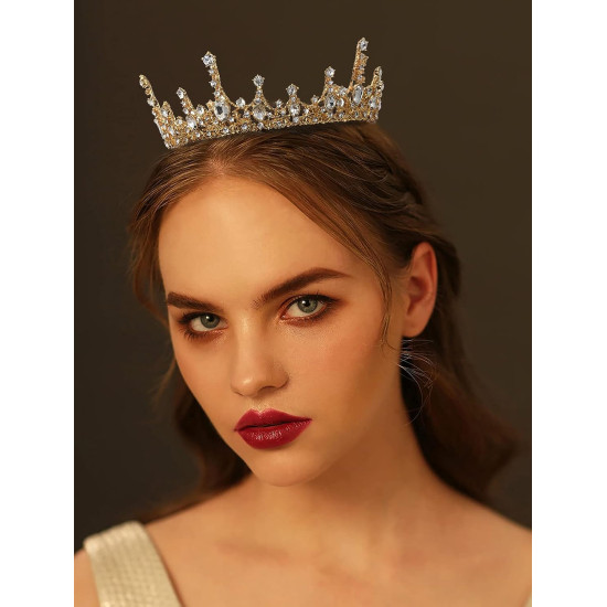Coroa de Rei Rainha Real Dourada Coroa de Rei Rainha Real Dourada