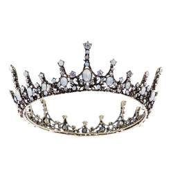 Coroa de Rei Rainha Real Prata e Dourada