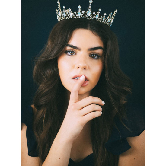 Coroa de Rei Rainha Real Prata e Dourada Coroa de Rei Rainha Real Prata e Dourada