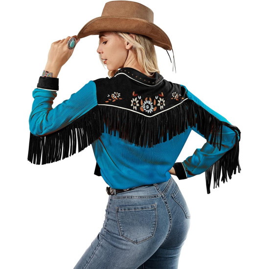 Fantasia Camisa Cowboy Cowgirl Adulto Country Fantasia Camisa Cowboy Cowgirl Adulto Country