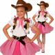 Fantasia Infantil Cowboy Cowgirl Pink Country Rosada Fantasia Infantil Cowboy Cowgirl Pink Country Rosada