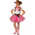 Fantasia Infantil Cowboy Cowgirl Pink Country Rosada