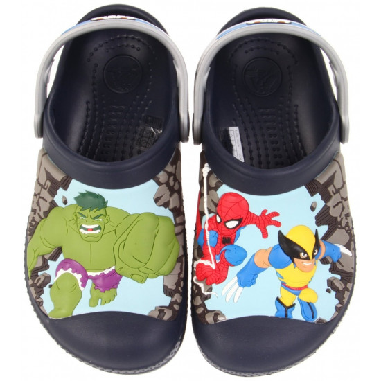 Sapato Crocs Infantil Esquadrão de Heróis Homem Aranha Hulk Woverine Sapato Crocs Infantil Esquadrão de Heróis Homem Aranha Hulk Woverine