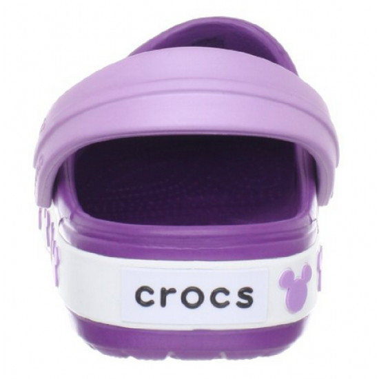 Sapato Crocs Infantil Lilás Roxo Mickey Mouse Disney
