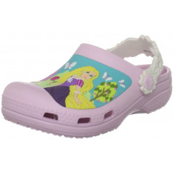Sapato Crocs Infantil Princesas Rapunzel Bela e Aurora Disney