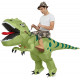 Fantasia Inflável Nas Costas do Dino Adulto Fantasia Inflável Nas Costas do Dino Adulto