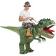 Fantasia Inflável Nas Costas do Dino Verde Adulto Fantasia Inflável Nas Costas do Dino Verde Adulto