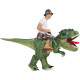 Fantasia Inflável Nas Costas do Dino Verde Adulto Fantasia Inflável Nas Costas do Dino Verde Adulto