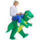 Fantasia Inflável Nas Costas do Dinossauro Adulto Fantasia Inflável Nas Costas do Dinossauro Adulto