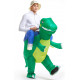 Fantasia Inflável Nas Costas do Dinossauro Adulto Fantasia Inflável Nas Costas do Dinossauro Adulto