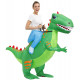 Fantasia Inflável Nas Costas do Dinossauro Verde Adulto Fantasia Inflável Nas Costas do Dinossauro Verde Adulto