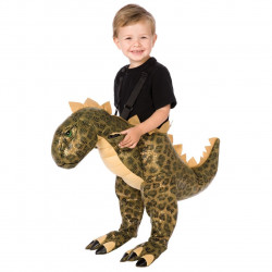 Fantasia Montar em Dinossauro T-Rex Infantil LUX