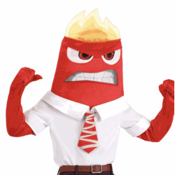 Fantasia Divertida Mente Infantil Raiva Luxo