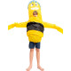 Fantasia Inflável Divertidas Dança Tubo Amarelo