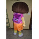 Fantasia Adulto Dora a Exploradora Mascote Luxo Fantasia Adulto Dora a Exploradora Mascote Luxo