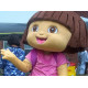 Fantasia Adulto Dora a Exploradora Mascote Luxo Fantasia Adulto Dora a Exploradora Mascote Luxo