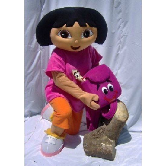 Fantasia Dora a Exploradora Adulto Mascote