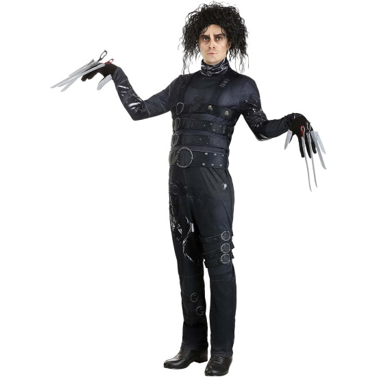 Fantasia Edward Mãos de Tesoura Adulto Clássica Fantasia Edward Mãos de Tesoura Adulto Clássica